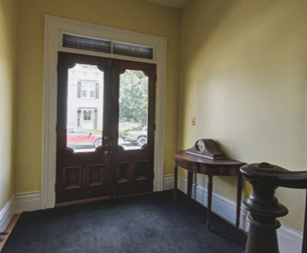 interior entry business in old house before